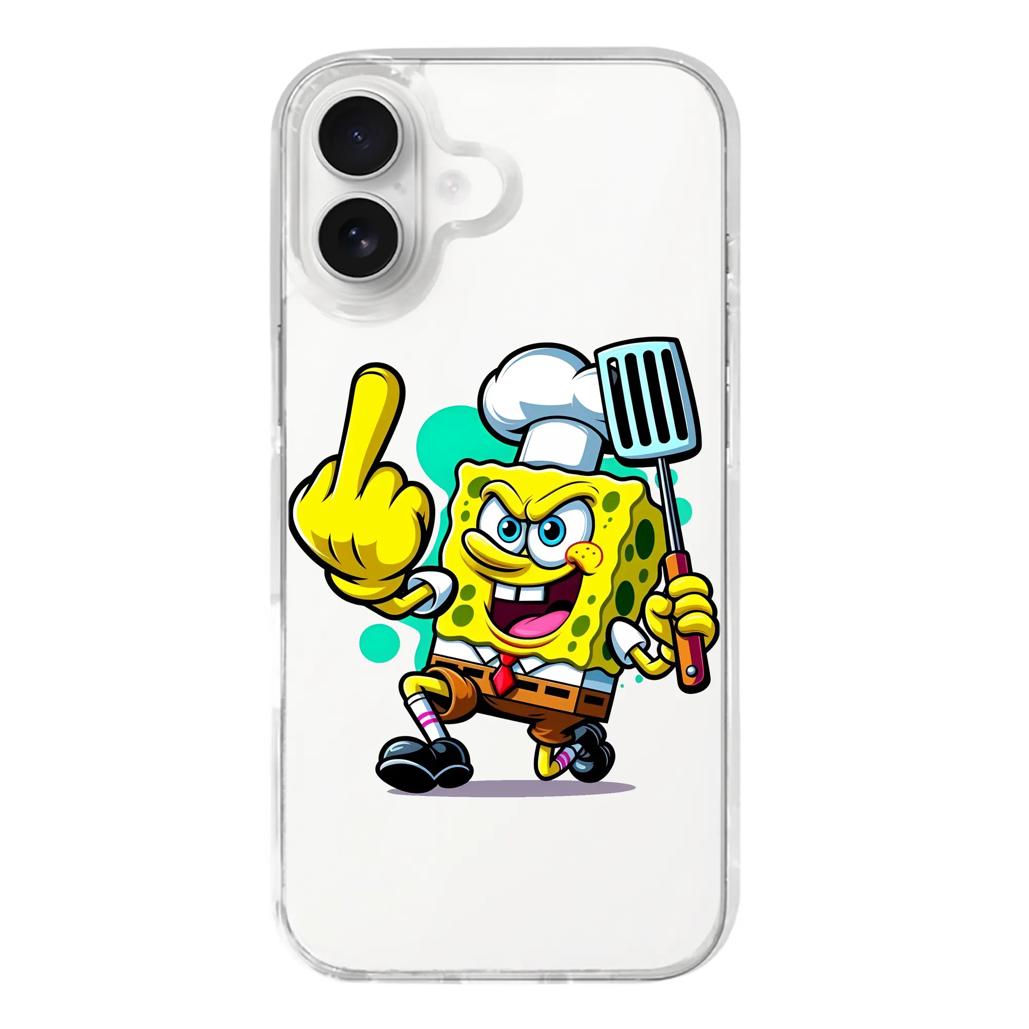 スポンジボブ グッズ スポンジボブ - iPhone 17シリーズ 透明スマホケース – 薄型・耐衝撃・精密フィット保護カバー